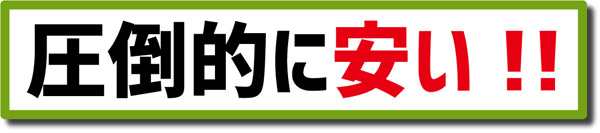 圧倒的に安い